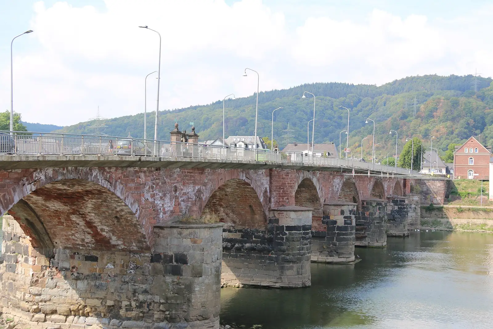 Römerbrücke über die Mosel in Trier